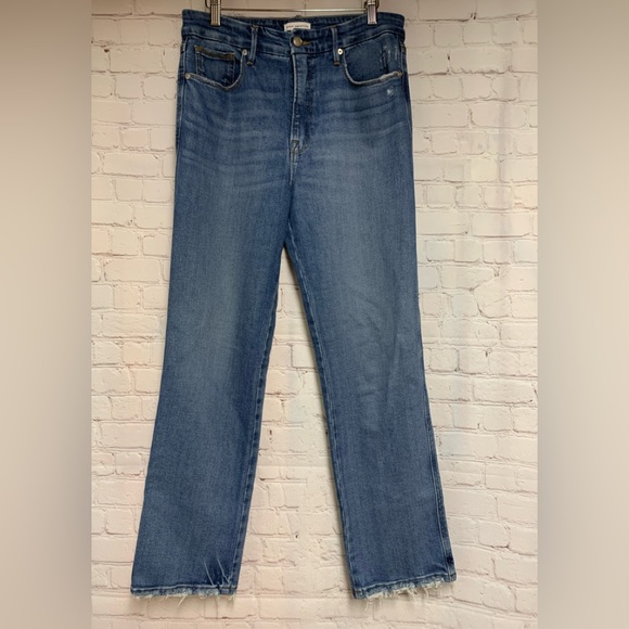Good American Distressed Jeans Size 30 - Picture 1 of 5